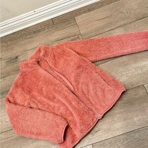 Cozy Uniqlo girls Pink Fleece Jacket